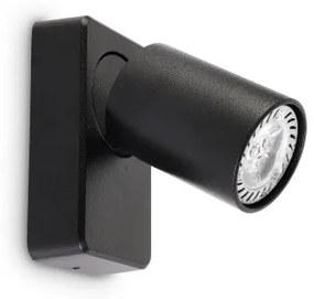Aplica cu spot directionabil RUDY AP1 NERO 229010 IDL