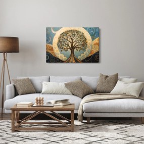 Tablou – Arborele vieții și spirale (90x60 cm)