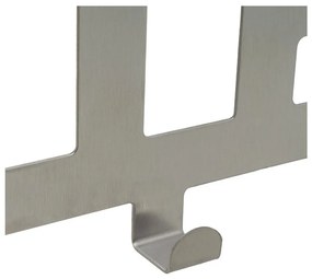 Cuier de ușă argintiu mat din metal 32 cm Bath – Casa Selección