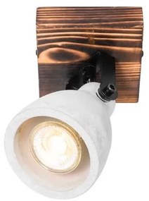 Spot de plafon industrial din lemn cu beton - Creto