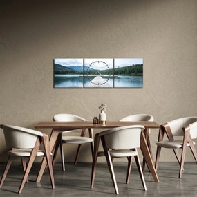 Tablou - O privire din pod (cu ceas) (90x30 cm)