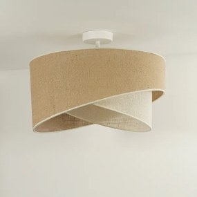 Lustră aplicată YUTE Duolla CELLO 1xE27/15W/230V d. 45 cm maro/gri