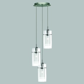 Lustra suspendata design modern Duo 3L crom 2300-3 SRT