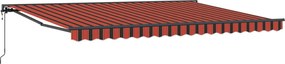 vidaXL Cort electric retractabil Portocalie, Neagră și Galbenă