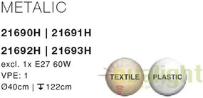 Pendul design modern Metalic 21692H GL