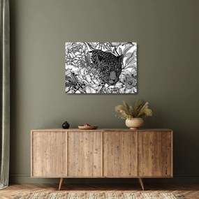 Tablou pe sticlă - Grădină exotică (70x50 cm)