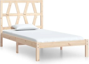 vidaXL Cadru de pat single, 90x190 cm, lemn masiv de pin