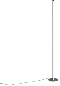 Lampă de podea de design neagră cu LED și dimmer tactil - Clutch