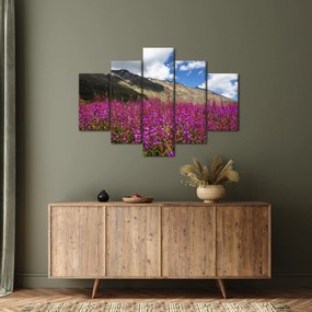 Tablou sceneriei cu lunca montană (150x105 cm)