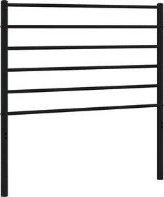 vidaXL Tăblie de pat de schimb metalică, negru, 100 cm