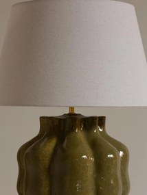Lampa de masa, cu abajur din in si bumbac, Fleury
