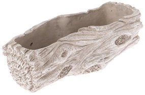 Mască de ghiveci din beton White bark, 24,5 x9 x 6 cm