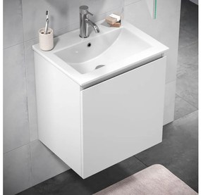 Dulap de baie HENRY cu lavoar, 51 cm, alb