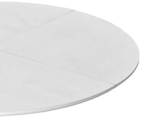 Masă de sufragerie rotundă modernă, Alb | Aosom Romania