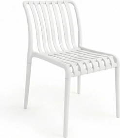OFERTA Scaun din plastic TREGO, alb II. calitate