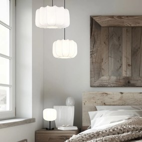 Lampă suspendată Japandi neagră cu alb 40cm - Madleine