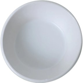 Set de 6 boluri din gresie ceramică Facetta 12 cm, alb