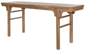 Consola, natur, din lemn de tec reciclat, Avana