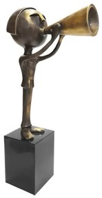 Statueta bronz masiv "Comunicare"