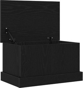 vidaXL Cutie de depozitare Stejar negru 50 x 30 x 28 cm Lemn compozit