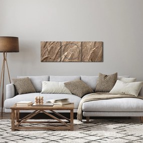 Tablou - Câmpul de aur (cu ceas) (90x30 cm)