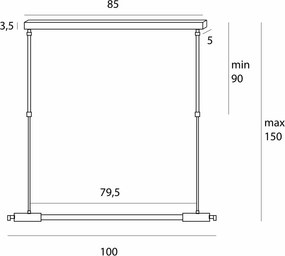 Lustra liniara suspendata LED Flusore auriu