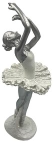 Statueta Balerina Odette 7x24cm, Alb