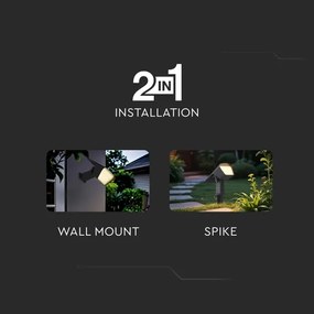 Lampă solară LED 2 în 1 LED/1,3W/3,7V 3000/4000/6400K IP65 1200 mAh