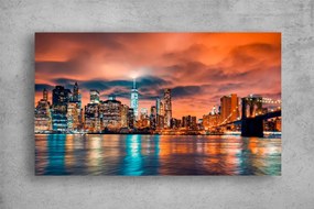 Tablou Canvas - Apusul in Manhattan