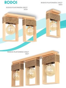 Pendul rustic fabricat manual din lemn Rodos