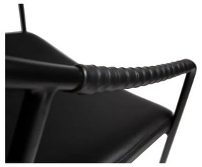 Scaun de dining din piele artificială DAN-FORM Denmark Boto, negru