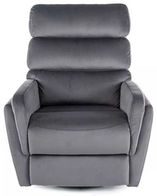 Scaun reclinabil Belfort Velvet, gri