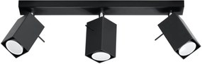 Sollux Lighting Merida lampă de tavan 3x40 W negru SL.0101