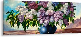 Tablou - Buchet de liliac (120x50 cm)