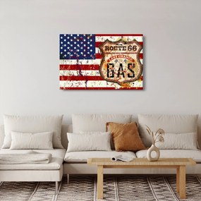 Tablou - Vintage steag (90x60 cm)
