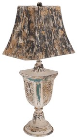 Lampa Shabby Chic Bell rasina si metal H 75 cm
