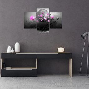 Tabloul cu bile roz (90x60 cm)