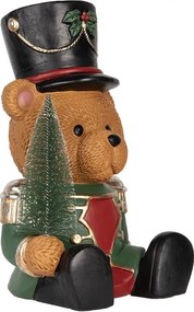 Figurină decorativă urs din ceramică, 25x25x38 cm, „Gustave”