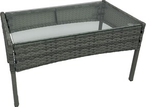 Set 4 piese din ratan,pentru grădină, gri, RATANA 2 NEW