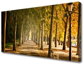 Tablou pe panza canvas Park Avenue Peisaj Brun Verde