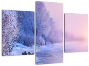 Tablou - Râu înghețat (90x60 cm)