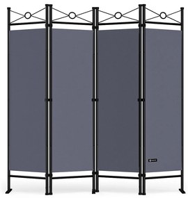 Paravan LUCCA, 163x180cm, antracit Casaria