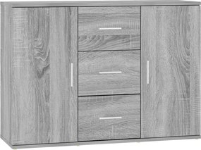 vidaXL Dulap, gri sonoma, 91x29,5x65 cm, lemn compozit