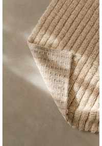 Covor tip traversă bej lavabil/țesut manual din lână 80x230 cm Unexpected Wool – Lorena Canals