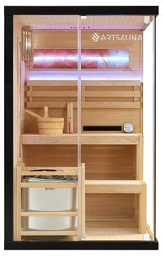 Vnútorná sauna Vantaa 120 so soľnými kameňmi