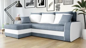 Colțar Maddox (Bristol 2442 + piele ecologică Soft 017 (Alb)). 1059323