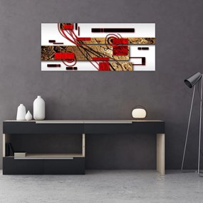 Tablou cu abstracție (120x50 cm)