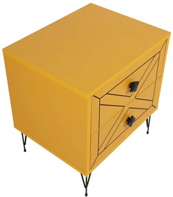 Măsuță de noptieră Luna Yellow