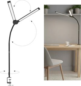Brilagi - Lampă de birou LED reglabilă USB VARIO LED/14W/5V 3000-6000K neagră