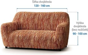 Gaico Huse bielastice UNIVERSO NOU dungi cărămizii fotoliu dublu (l. 120 - 160 cm)